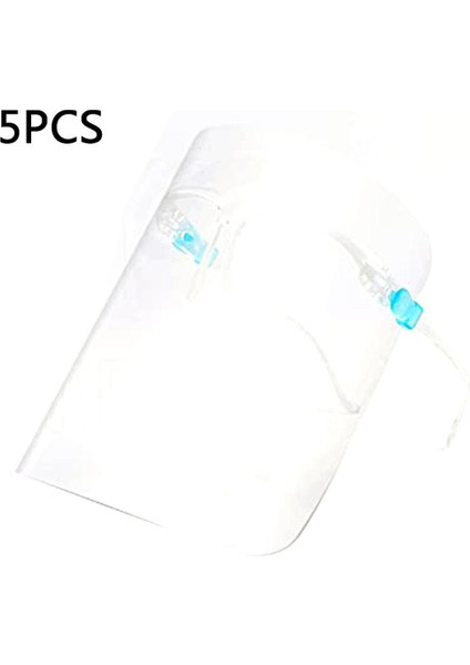 Şeffaf Tam Yüz Koruyucu Kalkan Vizör Göz Koruma Yüz Kapağı Şeffaf 5 Adet (Yurt Dışından)