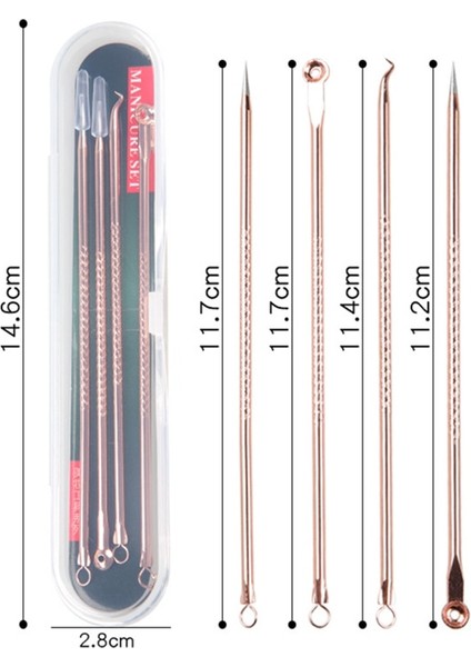 Adet Akne Kaldırma Aracı Paslanmaz Çelik Siyah Nokta Komedon Akne Leke Çıkarıcı Sökücü Yüz Cilt Bakımı Gözenek Temizleyici Iğneler (Yurt Dışından) fiyatları