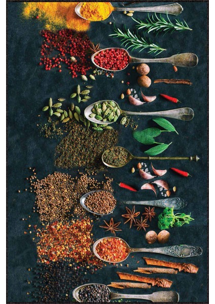 Çok Renkli Kaymaz Mutfak Kesme Rulo Özel Ölçülü Yolluk AR561 modelleri