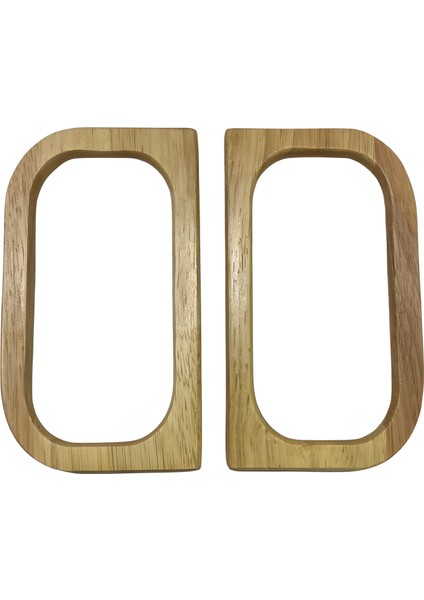 Elegant Ahşap Çanta Sapı Oval D Model 14 cm Ah5