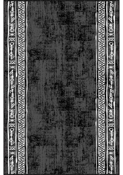 Siyah Kaymaz Çerçeveli Kesme Rulo Özel Ölçülü Yolluk AR1092 modelleri