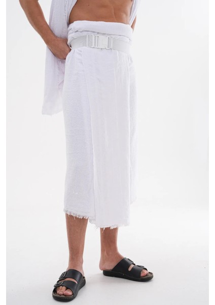 Lüks Pamuklu Ihram Hac ve Umre Ihramı %100 Pamuk... Lastikli Ihram Kemeri Hediyeli...