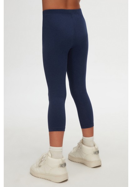 Açık Lacivert Basic Kız Çocuk Yazlık Tayt fırsatları