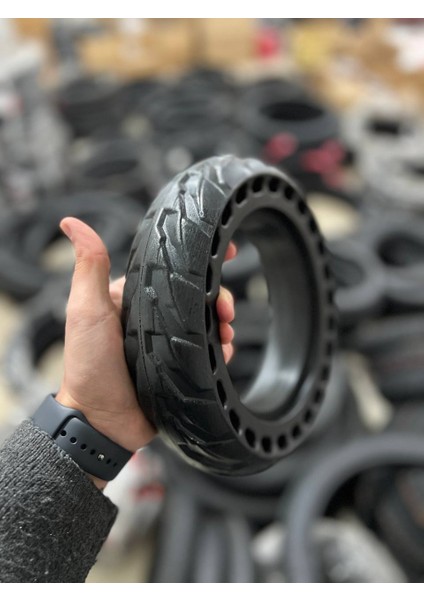 10X250 E-Scooter Lastik Dolgu Lastikli Model Sağlam Yol Tutuşu