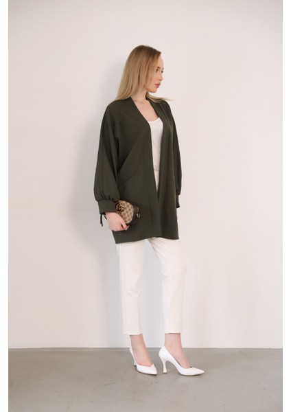 Cep Detay Atlas Hırka-Haki modelleri