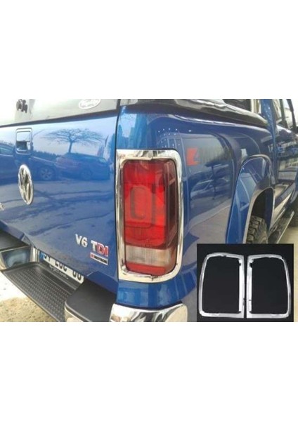 Volkswagen Amarok Uyumlu 2010 Sonrası Arka Stop Kaplama Abs (Plastik) Krom