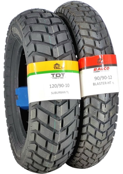 120/90-10 ve 90/90-12 Tl (Tubeless - Dubleks) Lastik Takımı Urbanht