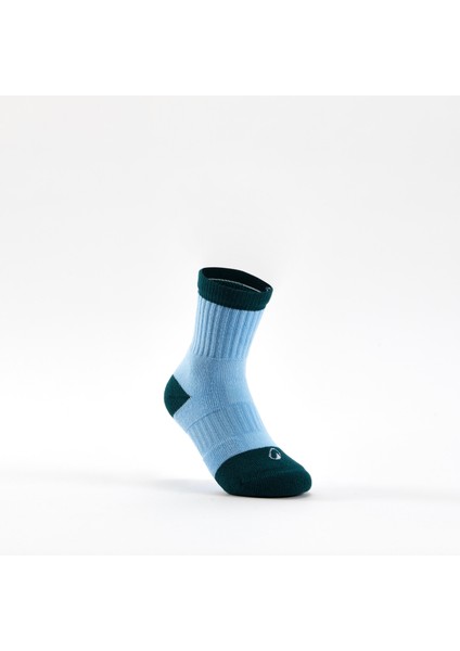Çocuk Tenis Çorabı - Uzun Konçlu - 3 Çift - Beyaz/Mavi - RS 500
