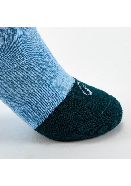 Çocuk Tenis Çorabı - Uzun Konçlu - 3 Çift - Beyaz/Mavi - RS 500