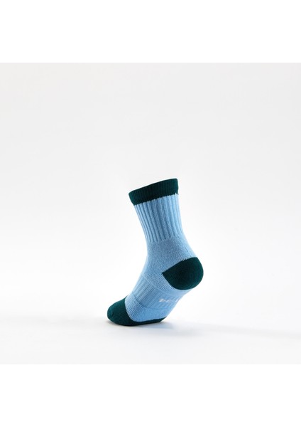 Çocuk Tenis Çorabı - Uzun Konçlu - 3 Çift - Beyaz/Mavi - RS 500