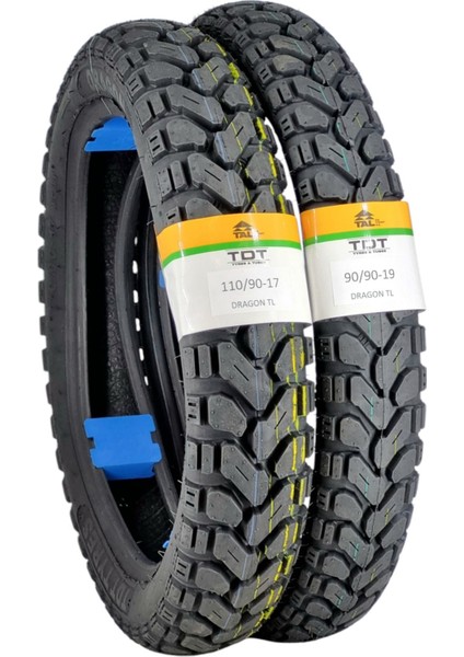 110/90-17 ve 90/90-19 Kuba Blackcat Tl (Tubeless - Dubleks) Lastik Takımı Dragoncat
