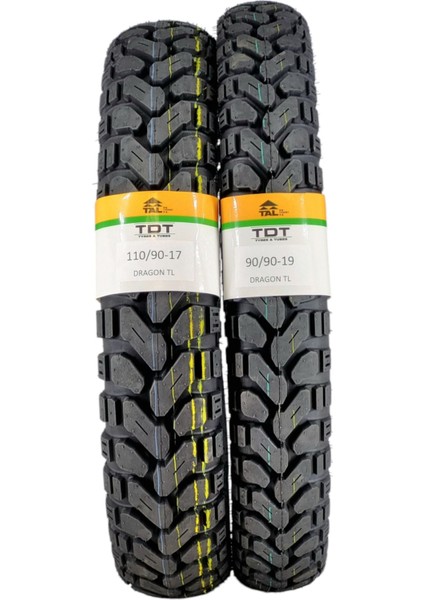 110/90-17 ve 90/90-19 Kuba Blackcat Tl (Tubeless - Dubleks) Lastik Takımı Dragoncat fiyatları