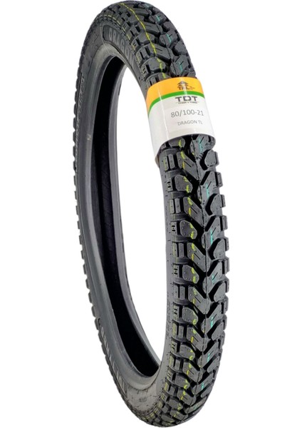 80/100-21 Tl (Tubeless - Dubleks) Motosiklet Lastiği DRAGON11