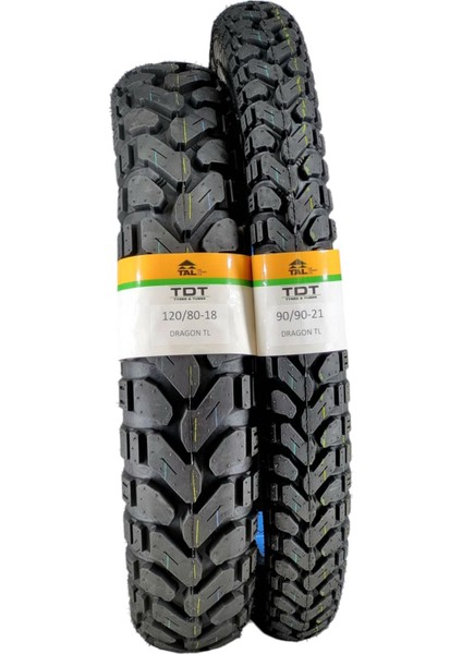 120/80-18 ve 90/90-21 Tl (Tubeless - Dubleks) Lastik Takımı DRAGON20 fiyatları