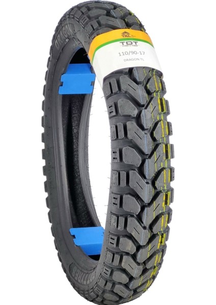110/90-17 Tl (Tubeless - Dubleks) Motosiklet Lastiği Dragon2