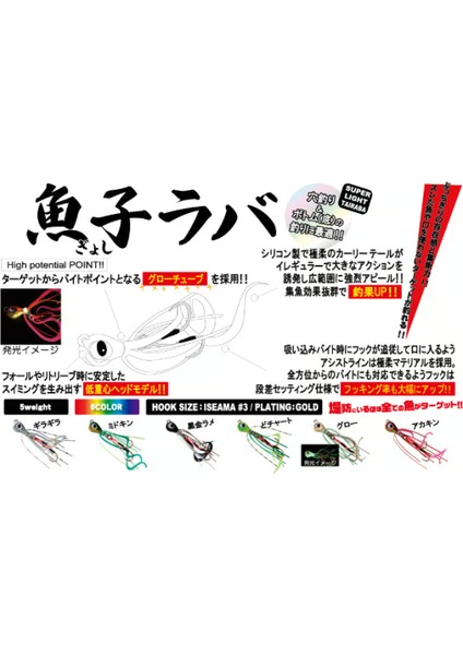 Gyoshi Raba Süper Light Tairaba 5gr Do Chart
