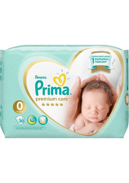 Prima Premium Care Bebek Bezi 0 Beden Prematüre 30 Adet fiyatları