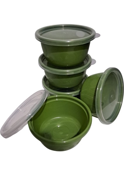 Tick Tock Hava Sızdırmaz Saklama Kabı 5'li Set 5 x 250 ml Yeşil