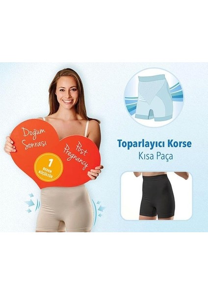 Nessiworld Doğum Sonrası Toparlayıcı Korse Kısa Paça Siyah fiyatları