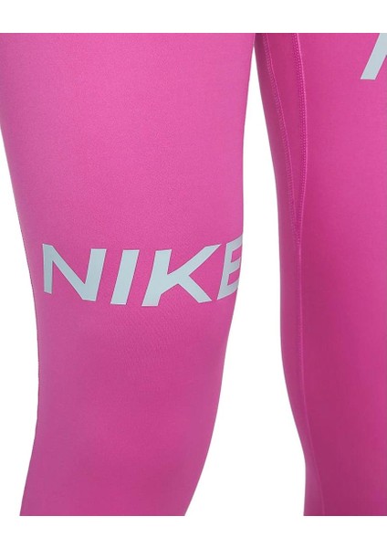 Pro Dri-Fıt Graphic Mid-Rise Kadın Tayt - Aktif Fuşya/okyanus Bliss DX0080-623 Pembe fırsatları
