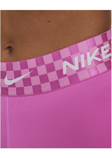Pro Dri-Fıt Graphic Mid-Rise Kadın Tayt - Aktif Fuşya/okyanus Bliss DX0080-623 Pembe indirimleri