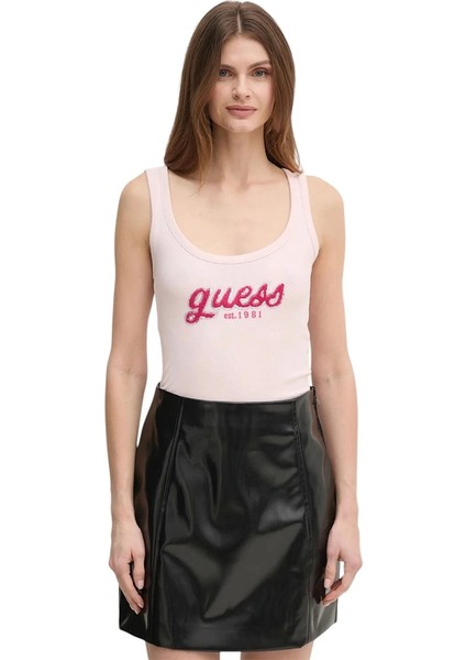 Kadın Pembe Logolu Atlet