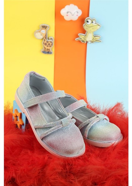 Kız Çocuk Ortopedik Taş Detaylı Babet Renkli Babet Kız Çocuk Dügün Babet Günlük Babet Modern Babet