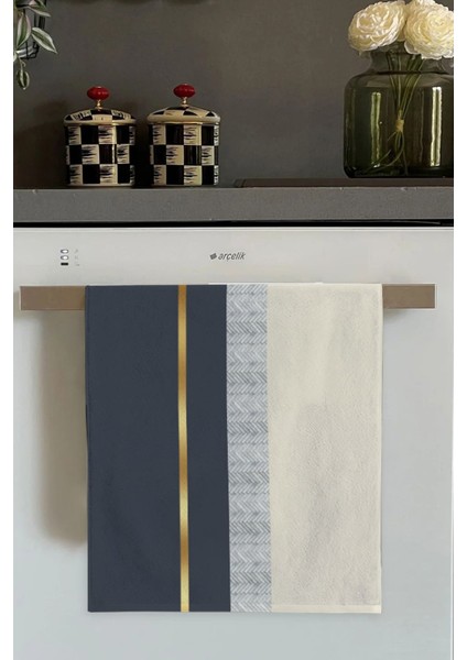 Antrasit Modern Fırın Mutfak Havlusu 30X50CM