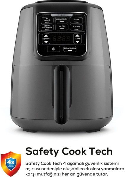 3 Ü 1 Arada, Ev Yemeği, Közleme, Fırın, Izgara Sulu Yemek Fonksiyonlu Premium Airfryer + Mutfak Tartısı fiyatları
