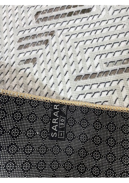 Kabartmalı Halı Dokusunda Jel Kaymaz Taban Yıkanabilir Kesme Yolluk Kahve Mozaik Desen indirimleri