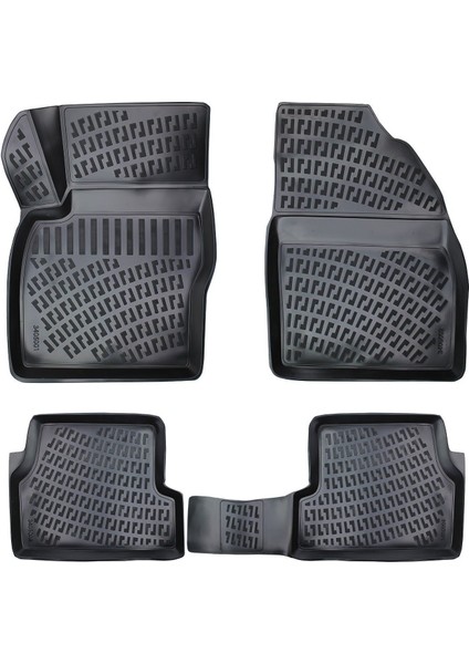 Ford Focus 2 3D Havuzlu Paspas Siyah 2005-2010 Arası
