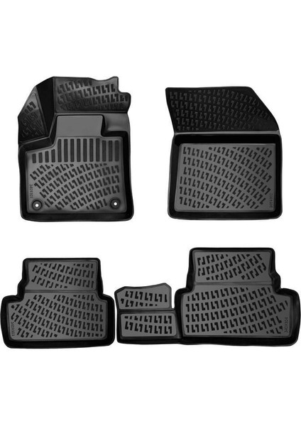 DS 7 Crossback 3D Paspas - Siyah | 2017-2022 Arası