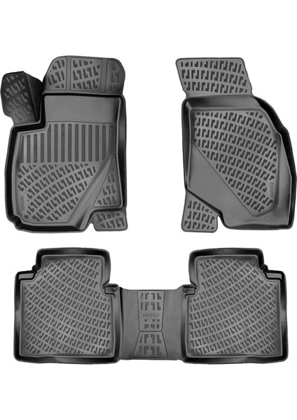 Hyundai Santa Fe 3D Havuzlu Paspas Siyah 2001-2006 Arası