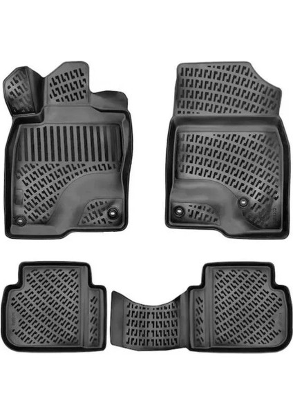Audi A4 B6 3D Havuzlu Paspas Siyah 2001-2006 Arası
