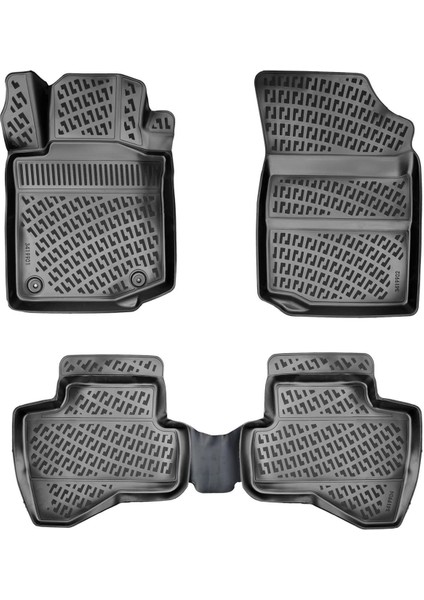 Toyota Aygo 3D Havuzlu Paspas Siyah 2005-2014 Arası