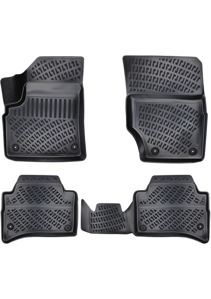 Porsche Cayenne 3D Havuzlu Paspas Siyah 2002-2006 Arası