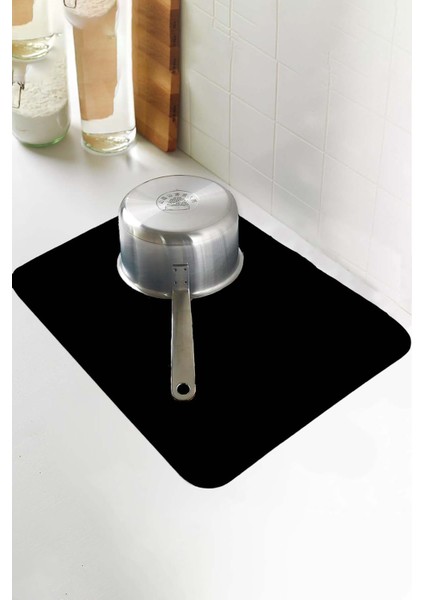 Siyah Sade Microfiber Bulaşık Kurutma Kurulama Matı MM007 indirimleri