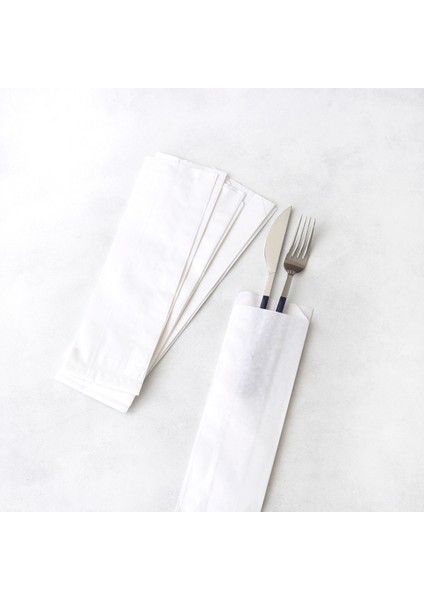 Beyaz Kese Kağıdı 8X27 cm - 50 Adet