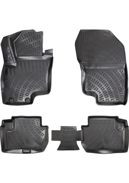 Mitsubishi Outlander 3D Havuzlu Paspas Siyah 2019-2022 Arası