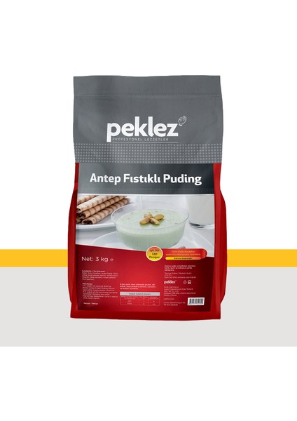 Antep Fıstıklı Puding 3 kg fiyatları
