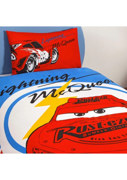 Lisanslı Disney Cars Mcqueen Tek Kişilik Pamuk Nevresim Takımı fiyatları