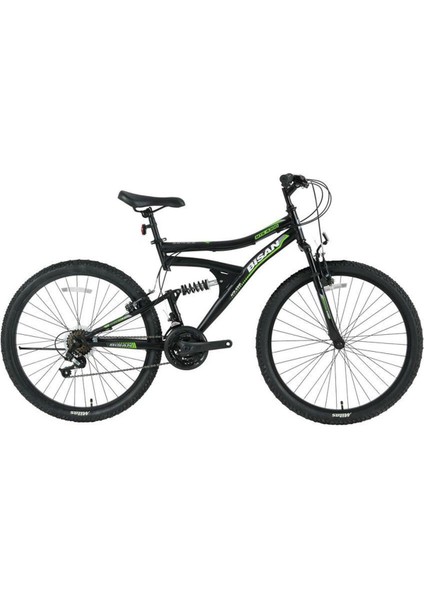 MTS4300 24 Jant 21 Vites Amortisörlü Dağ Bisikleti 40CM Siyah - Yeşil