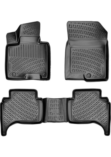 Hyundai Santa Cruz 3D Paspas - Siyah, USA Versiyon | 2022 ve Sonrası