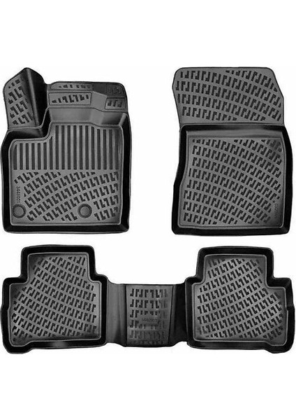 Ford Explorer 3D Paspas - Siyah, 5 Koltuklu, USA Versiyon | 2011-2019 Arası