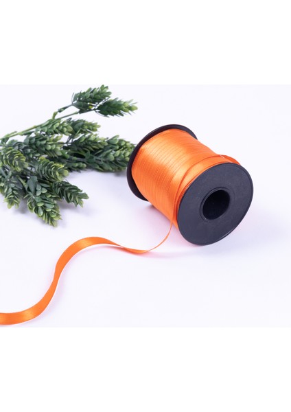 Turuncu Saten Kurdele, 10 mm 20 Metre
