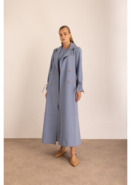 Kemerli Kruvaze Kapamalı Trençkot fiyatları