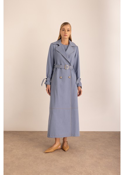 Kemerli Kruvaze Kapamalı Trençkot indirimleri