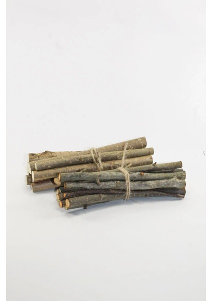 Kemirgenler Için Doğal Elma ve Fındık Dalı Seti - 10 Adet Fındık Dalı ve 10 Adet Elma Dalı" modelleri