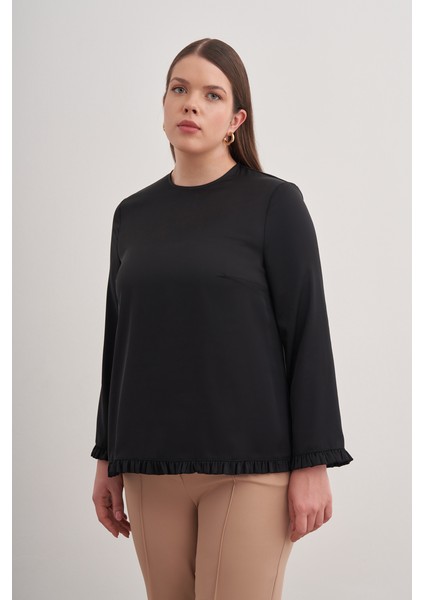 Minik Fırfır Detaylı Bluz