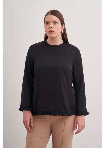 Minik Fırfır Detaylı Bluz fiyatları